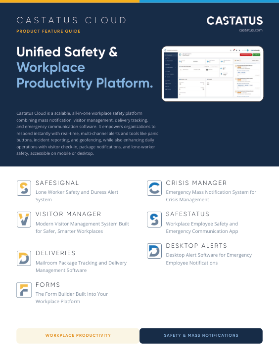 Castatus Cloud Feature Guide