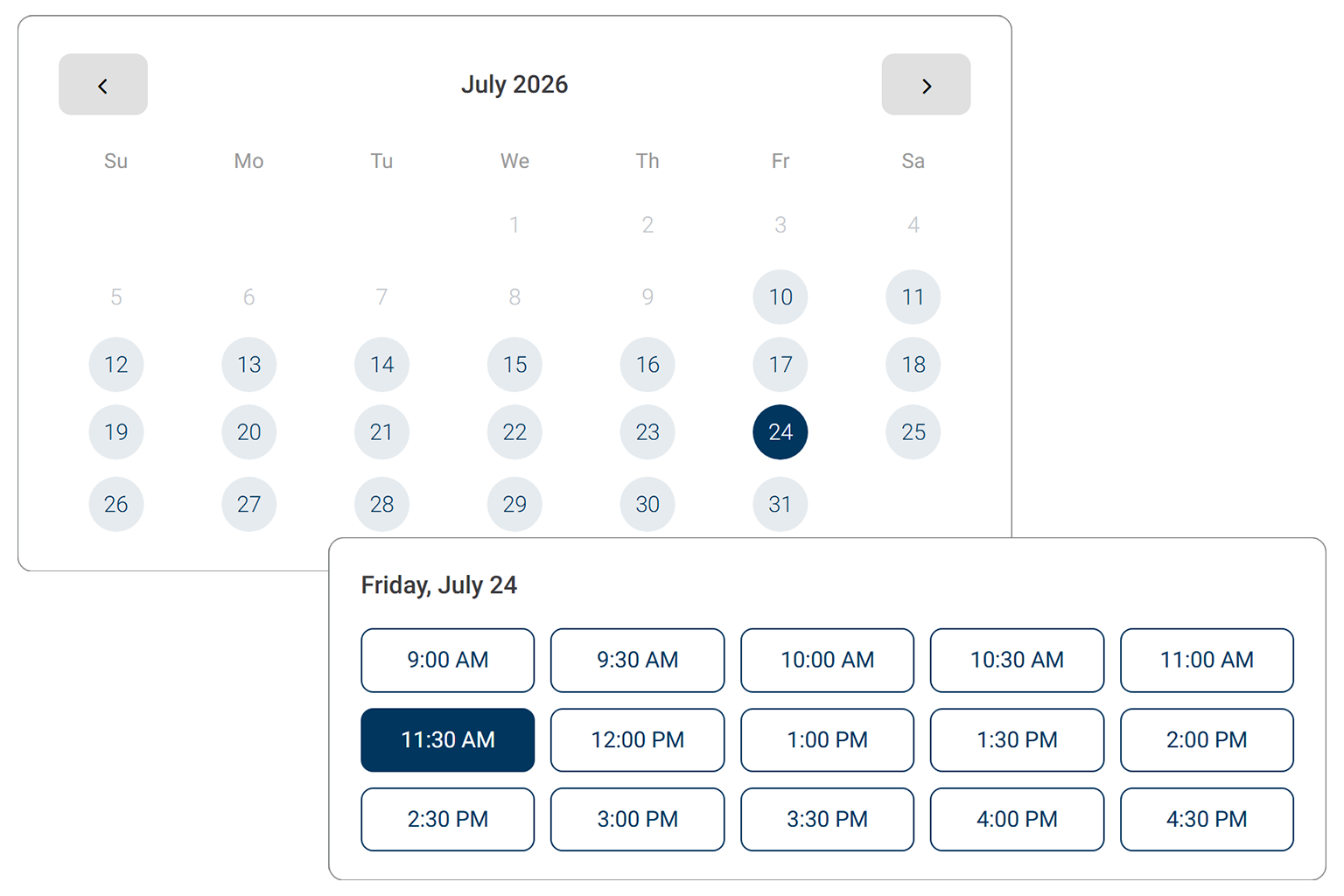 Smart availability engine syncing with Microsoft 365 calendars