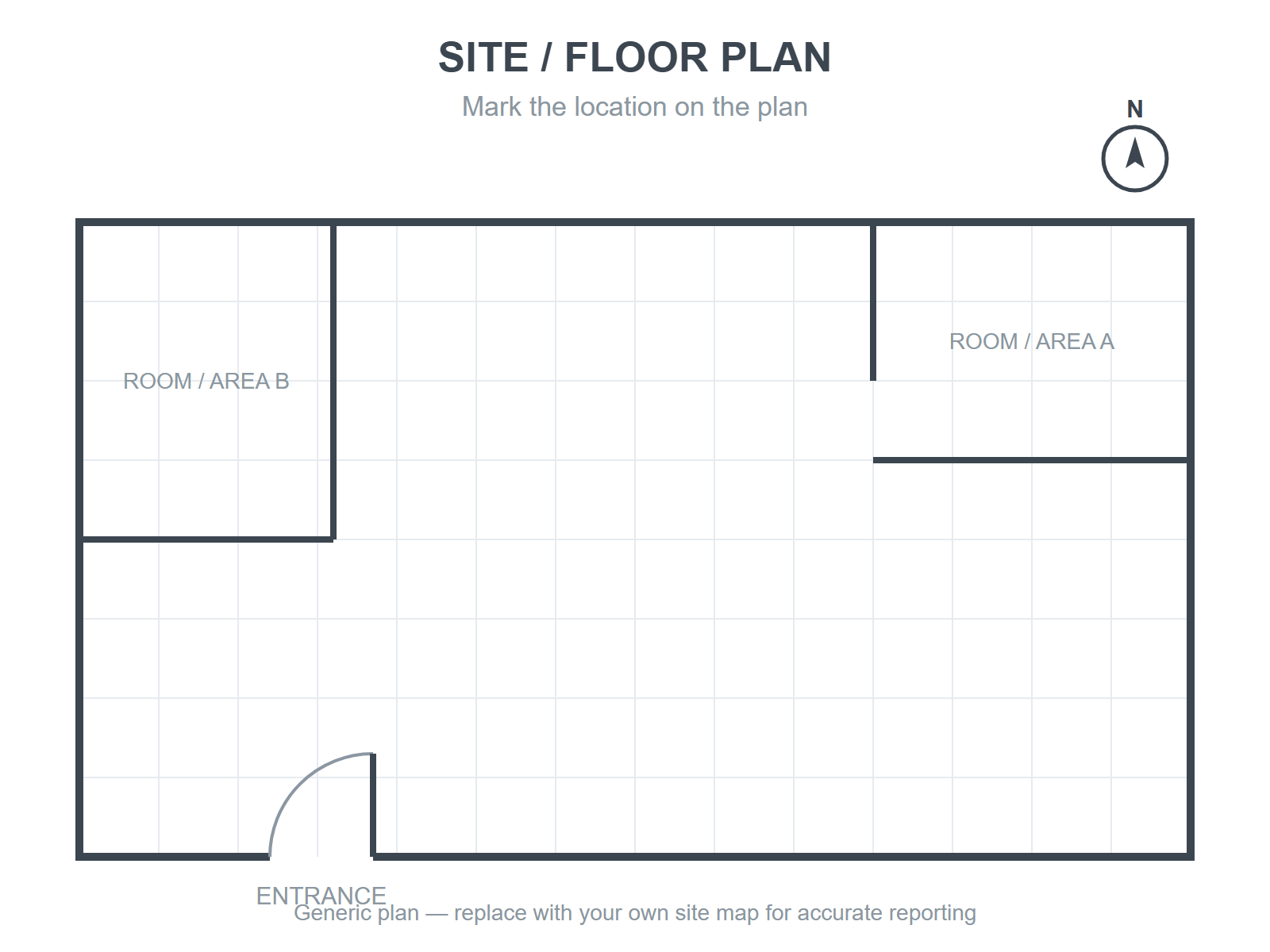 Site and floor plan drawing template