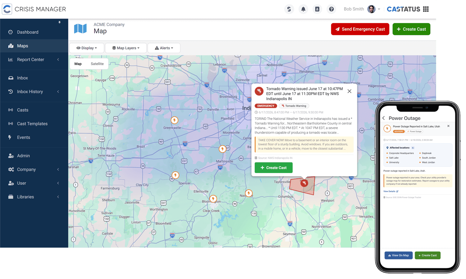 Castatus Weather & Hazard Alerts