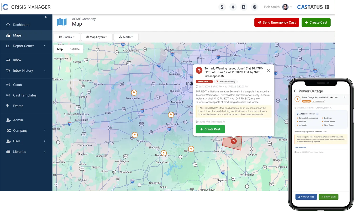 Castatus Weather & Hazard Alerts